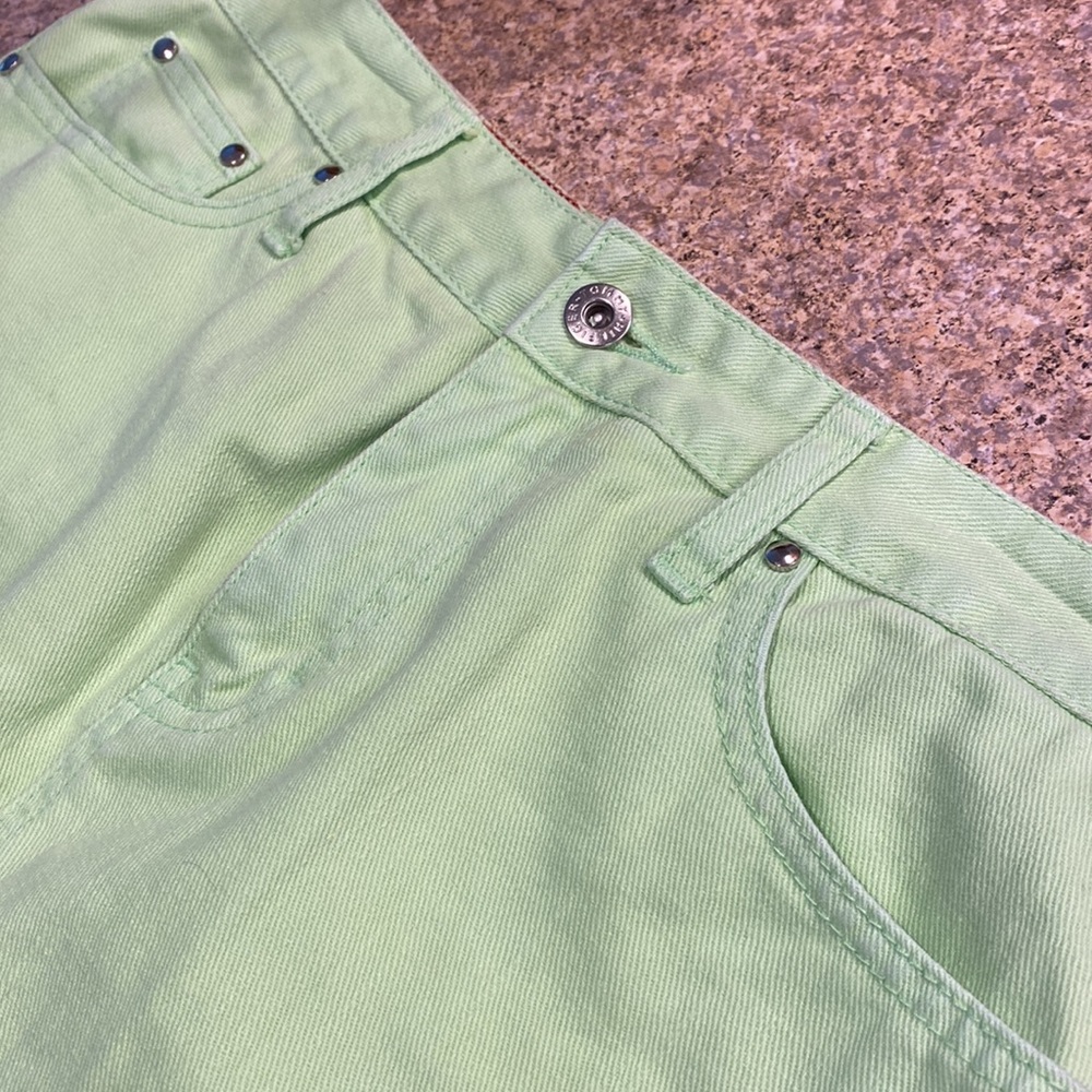 Tommy Hilfiger Green Jean Mini Skirt 4 - Picture 3 of 16